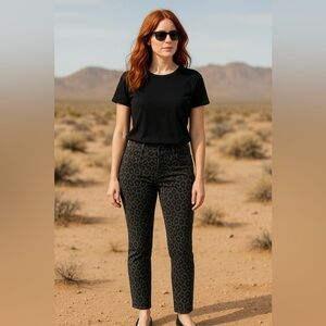 DKNYC Leopard Pants – Size 10 – Soft & Stretchy